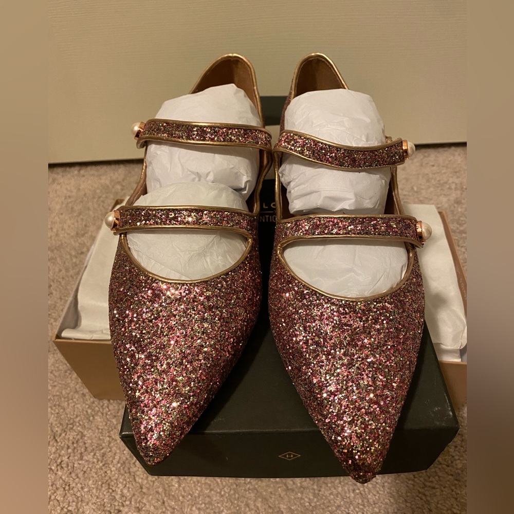Halogen glitter flats